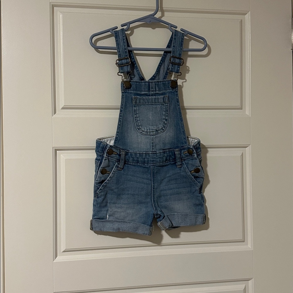 Old Navy Light Blue Denim Shorts Overalls